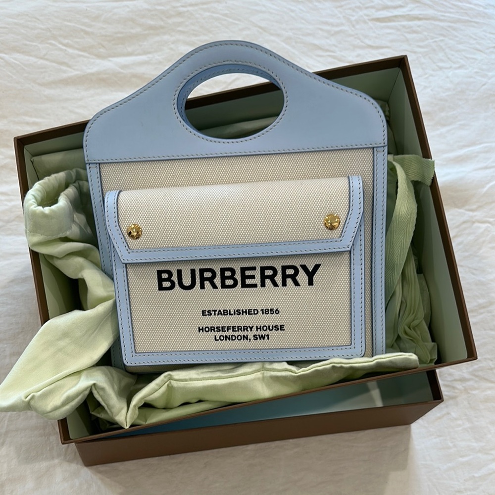Burberry Medium Two Tone Pocket Bag